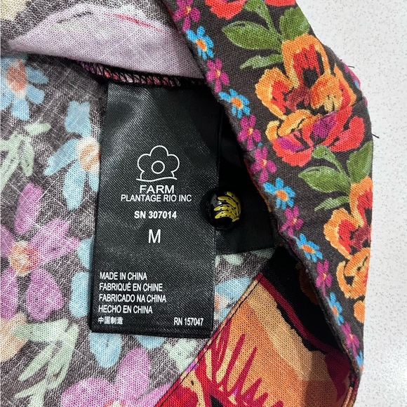 FARM Rio Black Spring Bananas Print Mini Dress - Picture 3 of 8